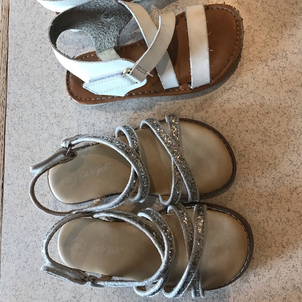 Cat & Jack  2 sets of girls Sandals